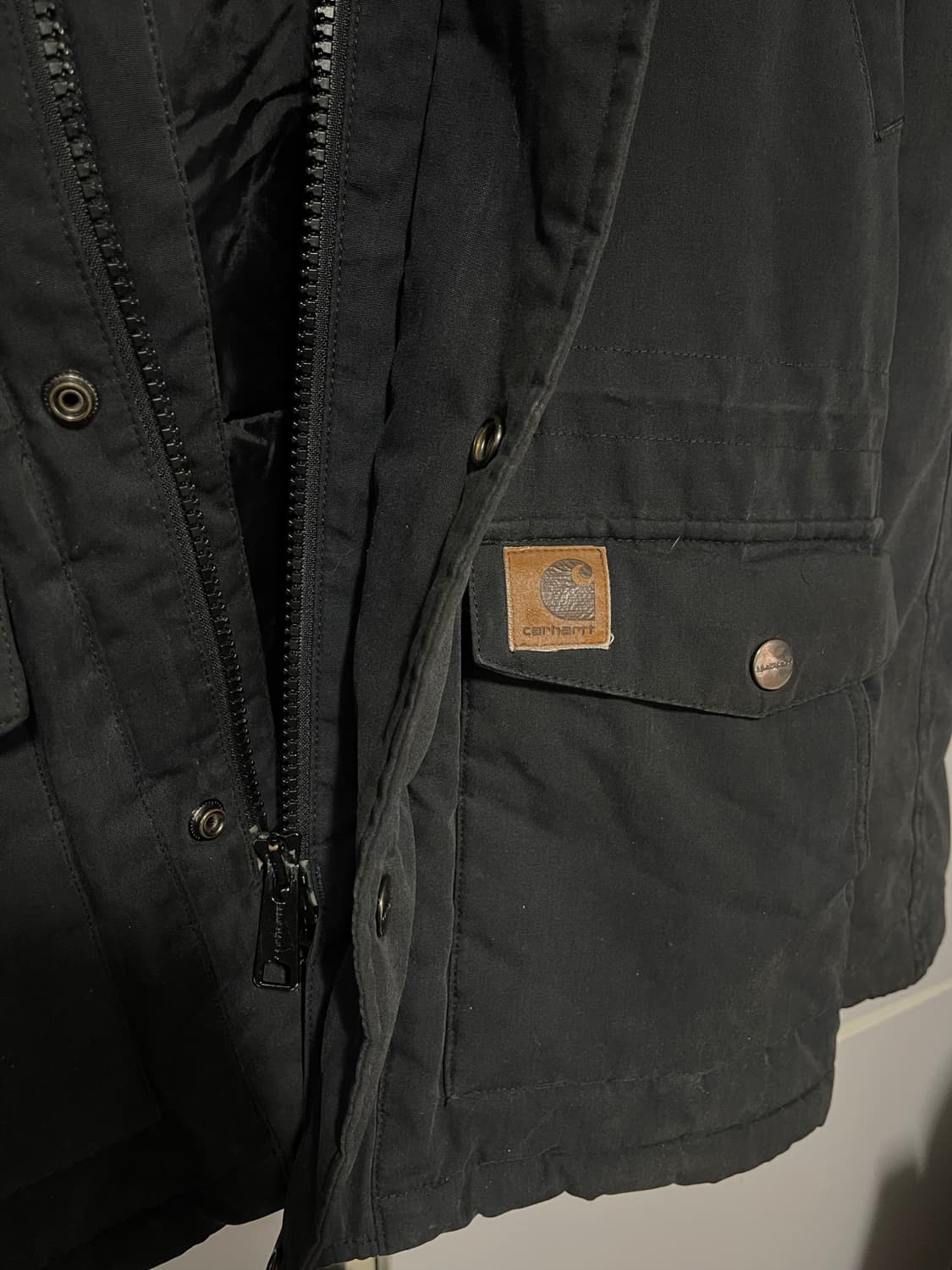 칼하트 트래퍼 파카 블랙 S 상품이미지2