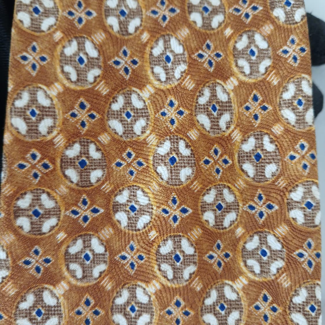 비블로스 실크 골드 모자이크 패턴 넥타이 9.6cm A+등급 A19205 상품이미지5