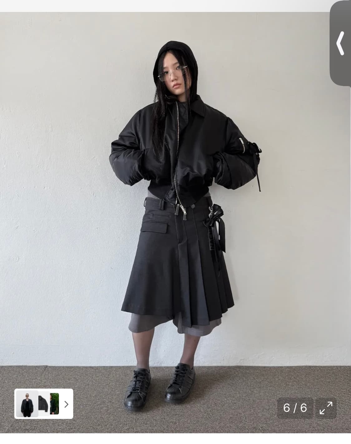 나체 크롭 봄버자켓 상품이미지6