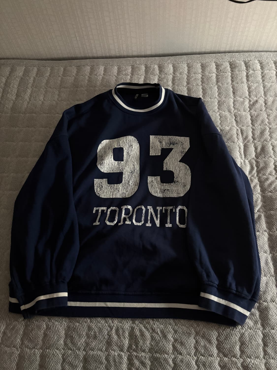 Divided rugby style sweatshirt   상품이미지2