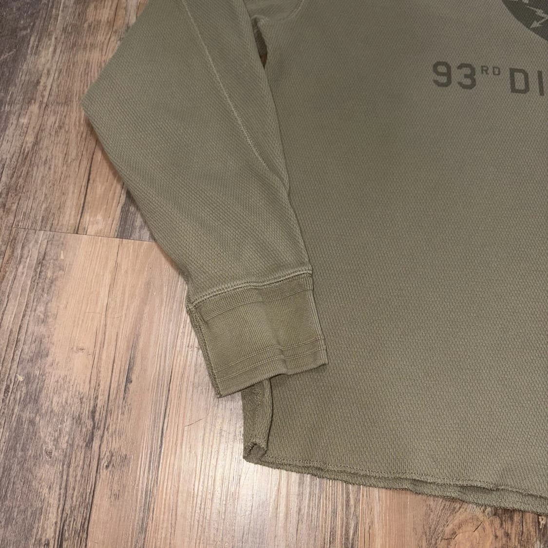 더블 알엘 93rd 디비전 와플 니트 써멀 롱 슬리브 티셔츠 상품이미지5