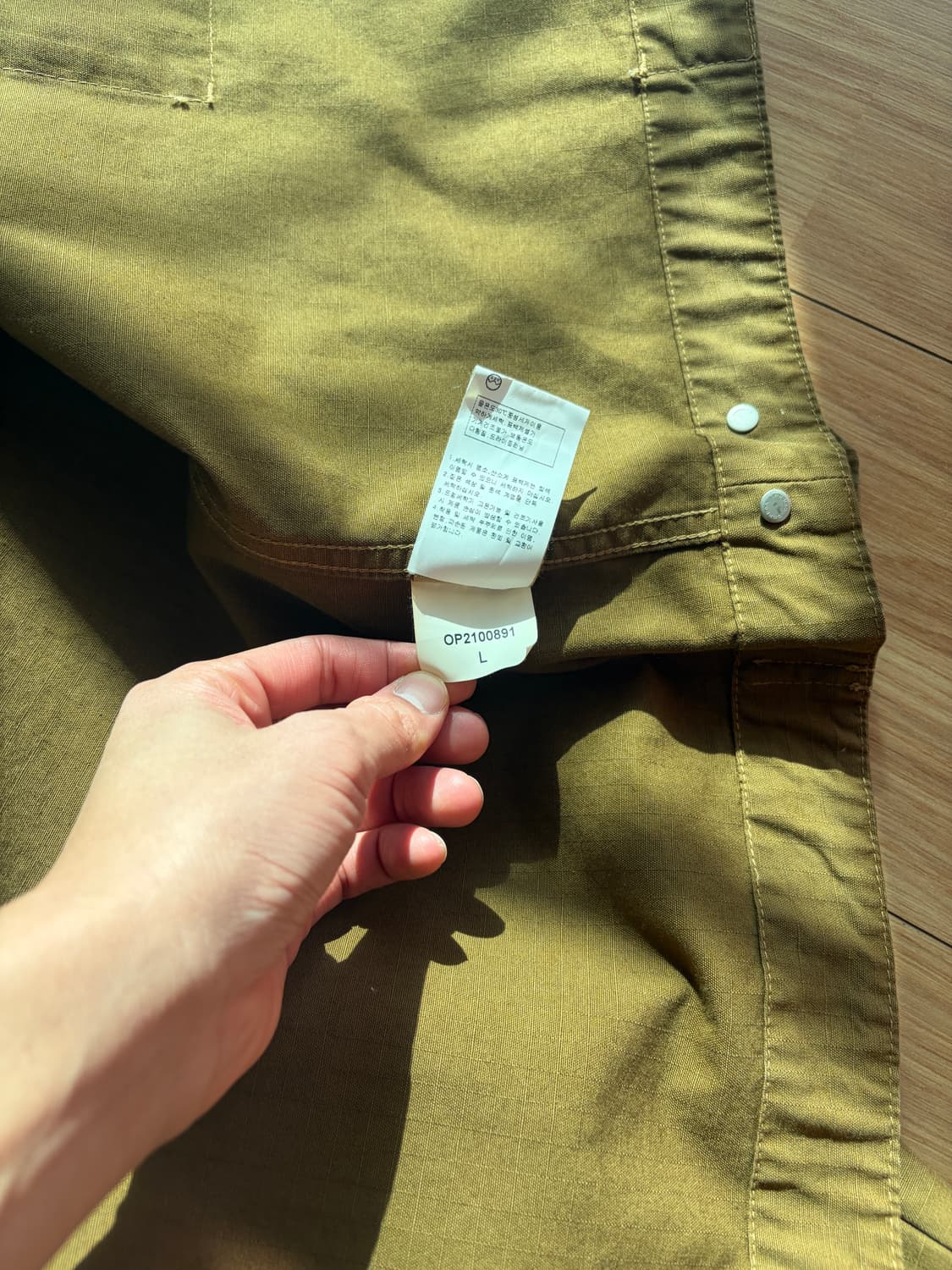 [L] YMC 셔츠 자켓 카키 상품이미지5