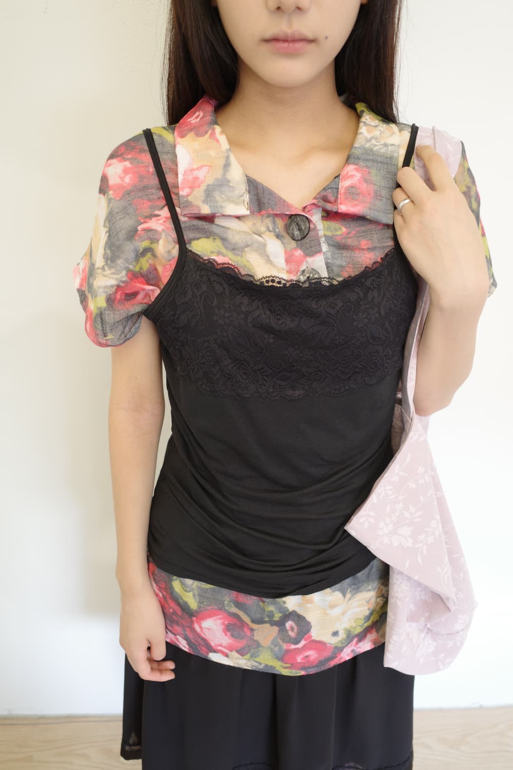 lace black sleeveless  상품이미지1