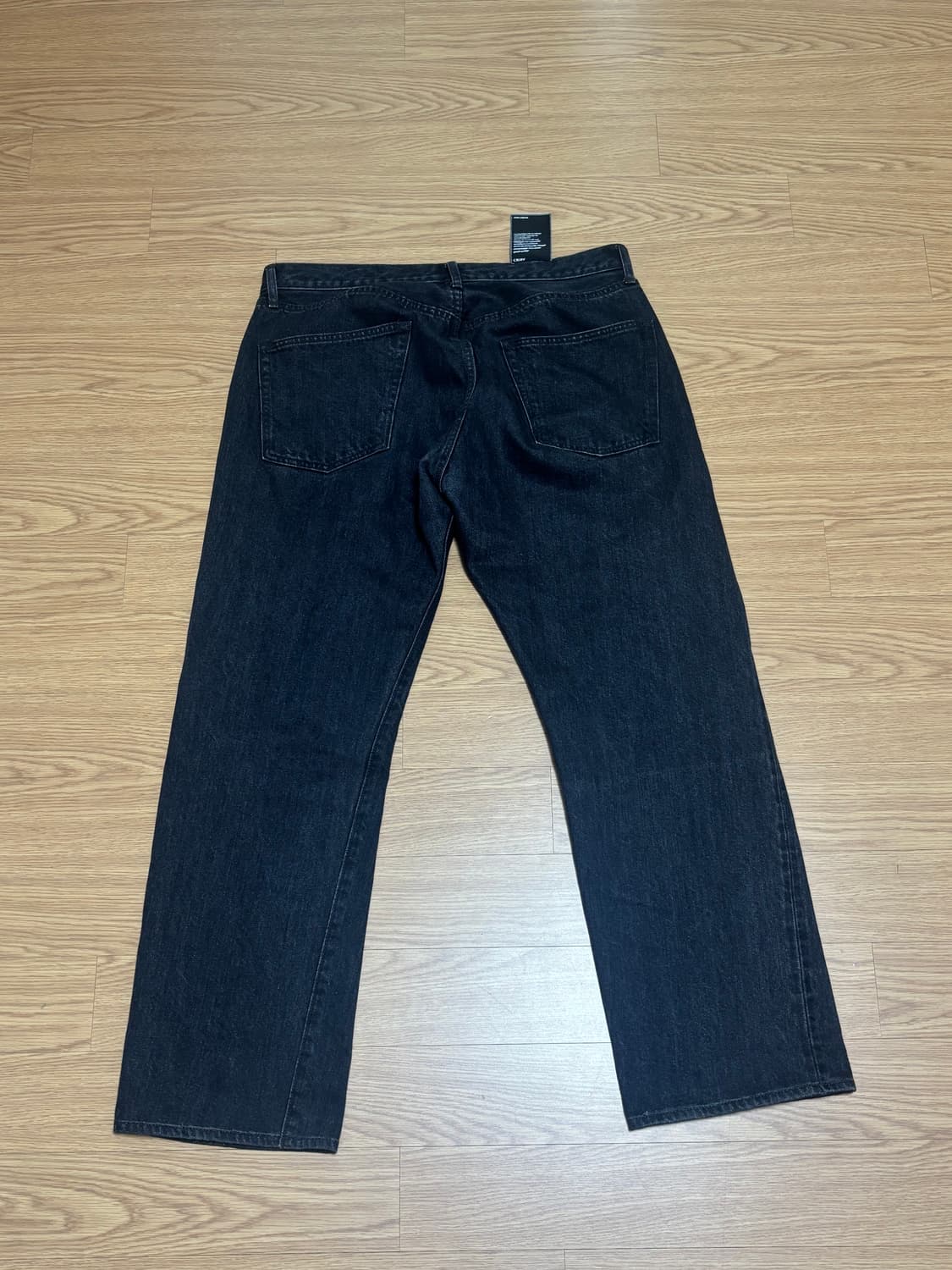 시오타 스트레이트 5p 데님 블랙 상품이미지3