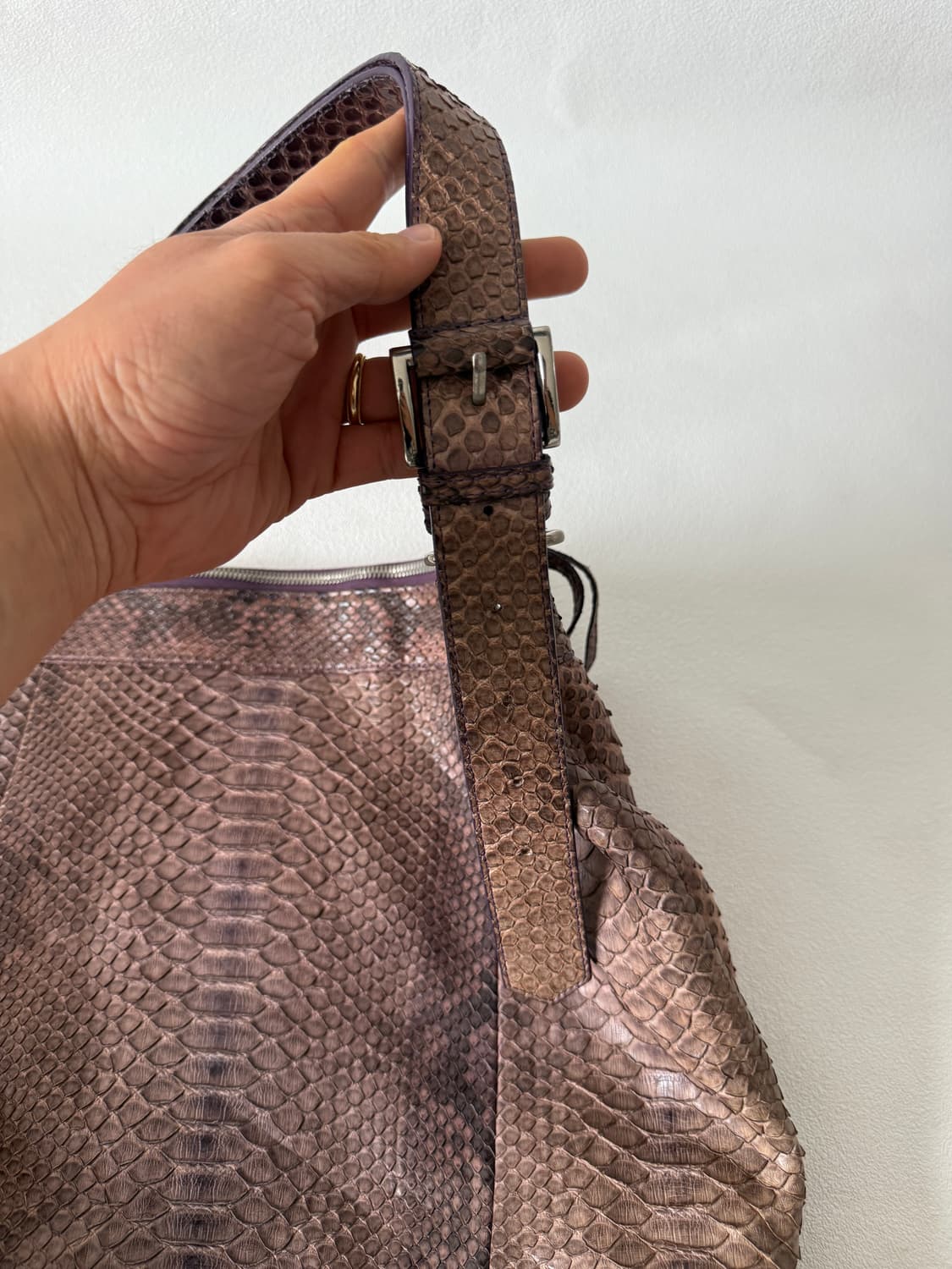 RUVIRUVI 리얼 파이톤 호버 크로스 숄더백 상품이미지5