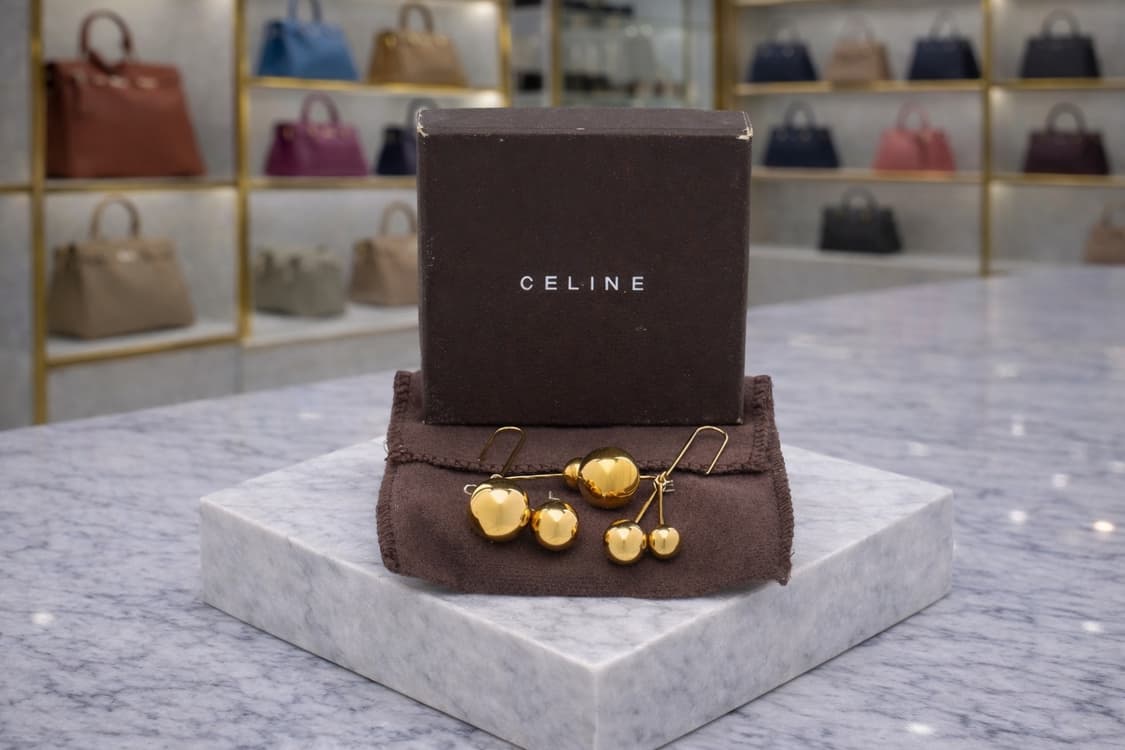 [A급] 셀린느 골드 볼 드롭 이어링 판매합니다!!! 상품이미지1