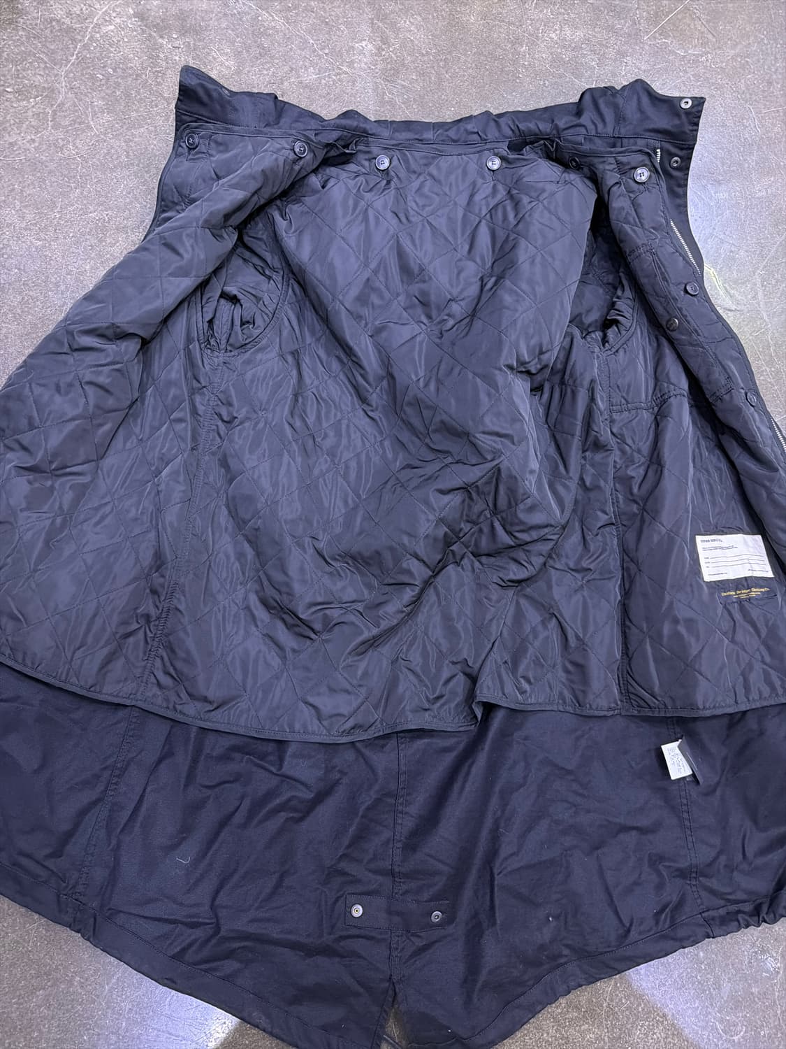 유니폼브릿지 M51 피쉬테일 파카 후드 야상점퍼 개파카 블랙 XL 상품이미지10