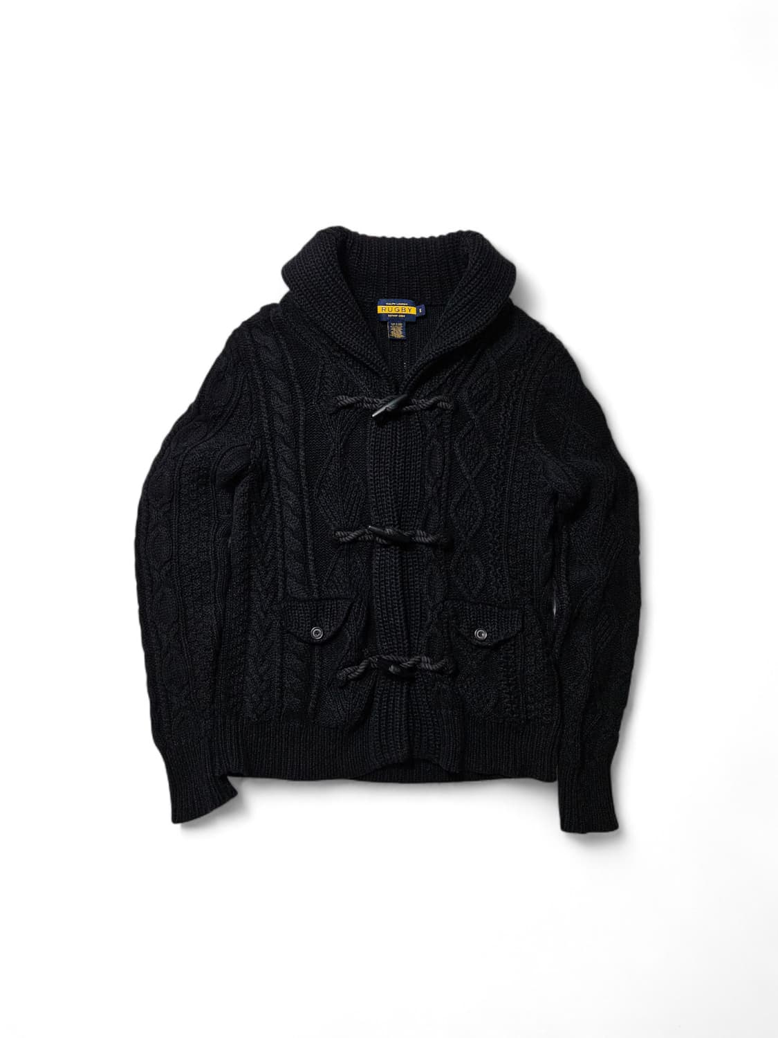 폴로 랄프로렌 럭비 더플 숄카라 가디건 S 상품이미지1