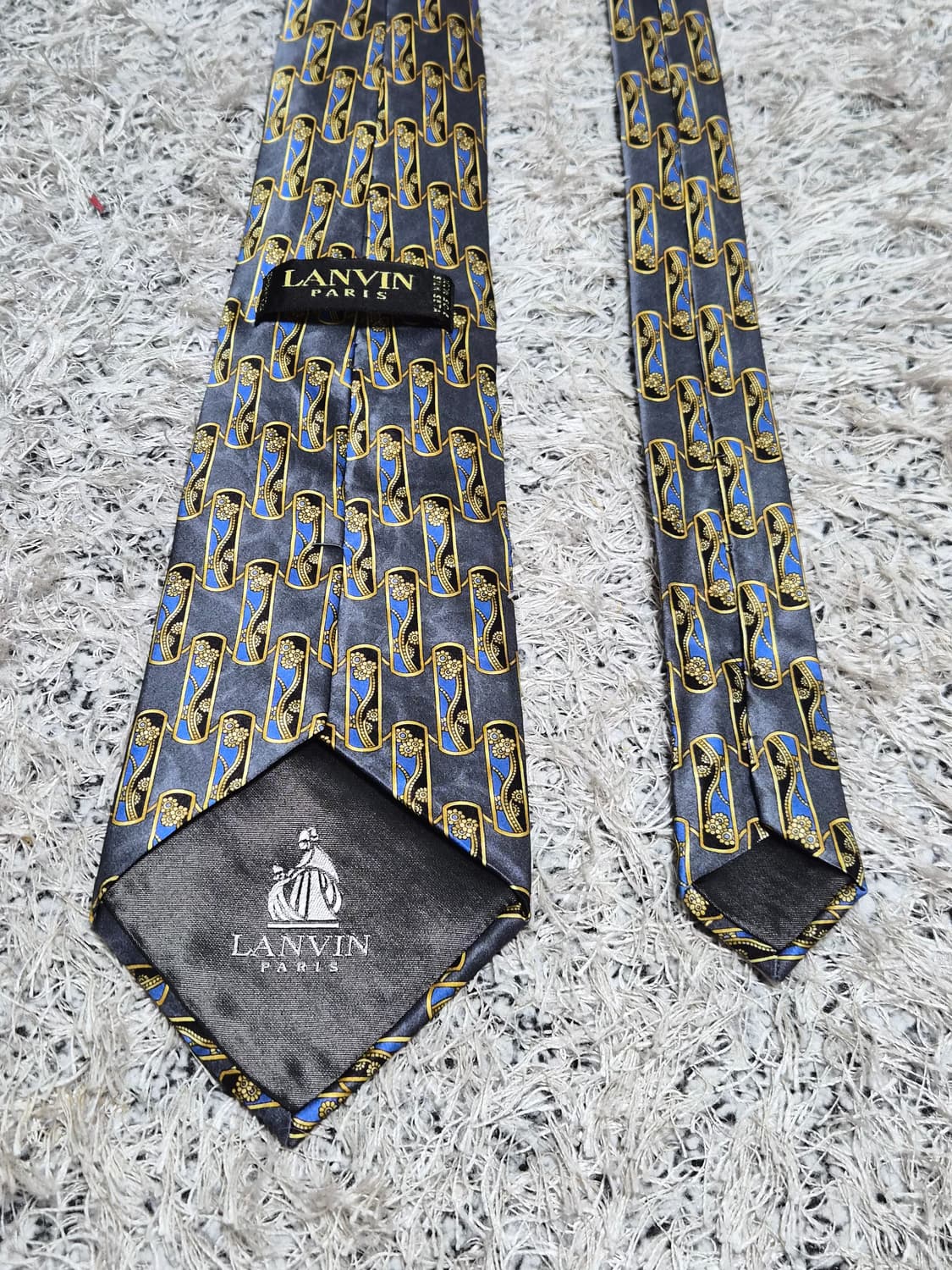 랑방Lanvin 메인로고 패턴 넥타이 Free - N74 상품이미지6