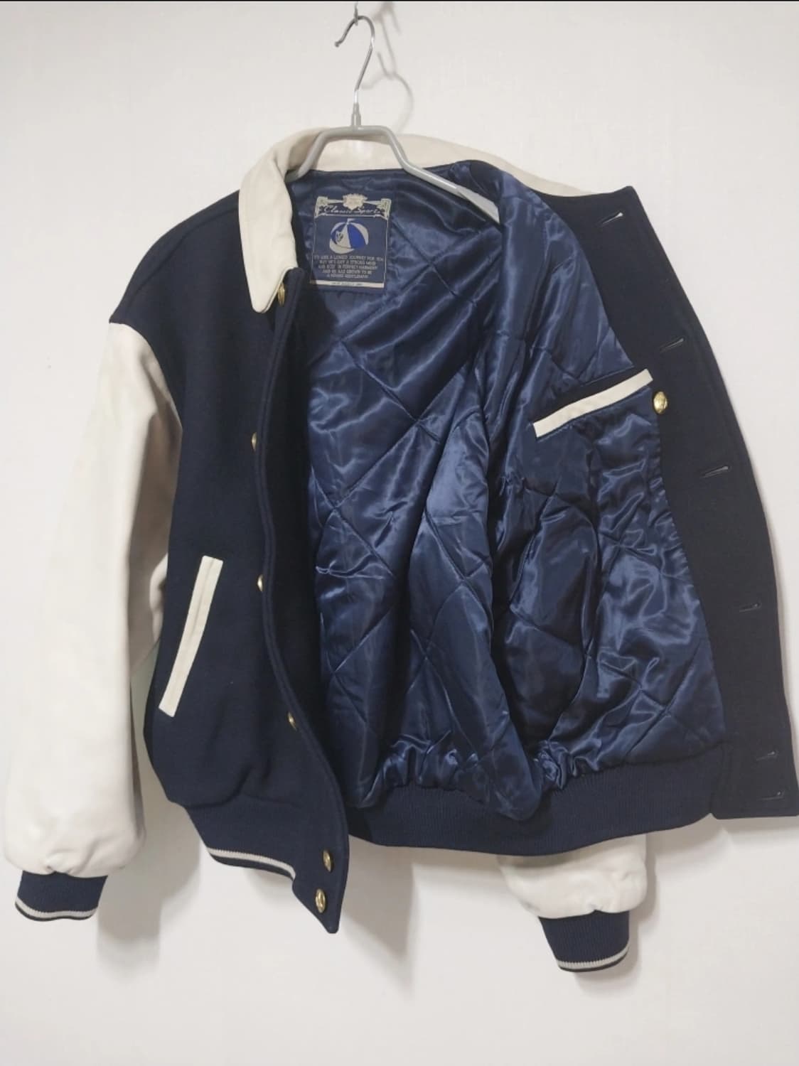 VAN Jacket Inc. 바시티 울 가죽 자켓 상품이미지1