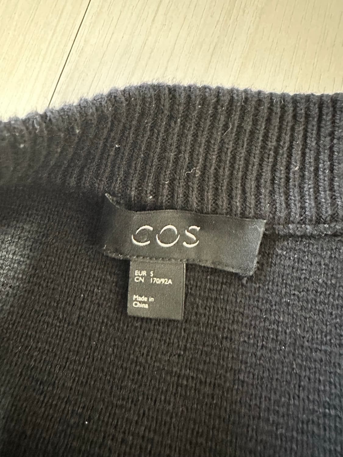 코스 블랙 가디건(s,100) 상품이미지3