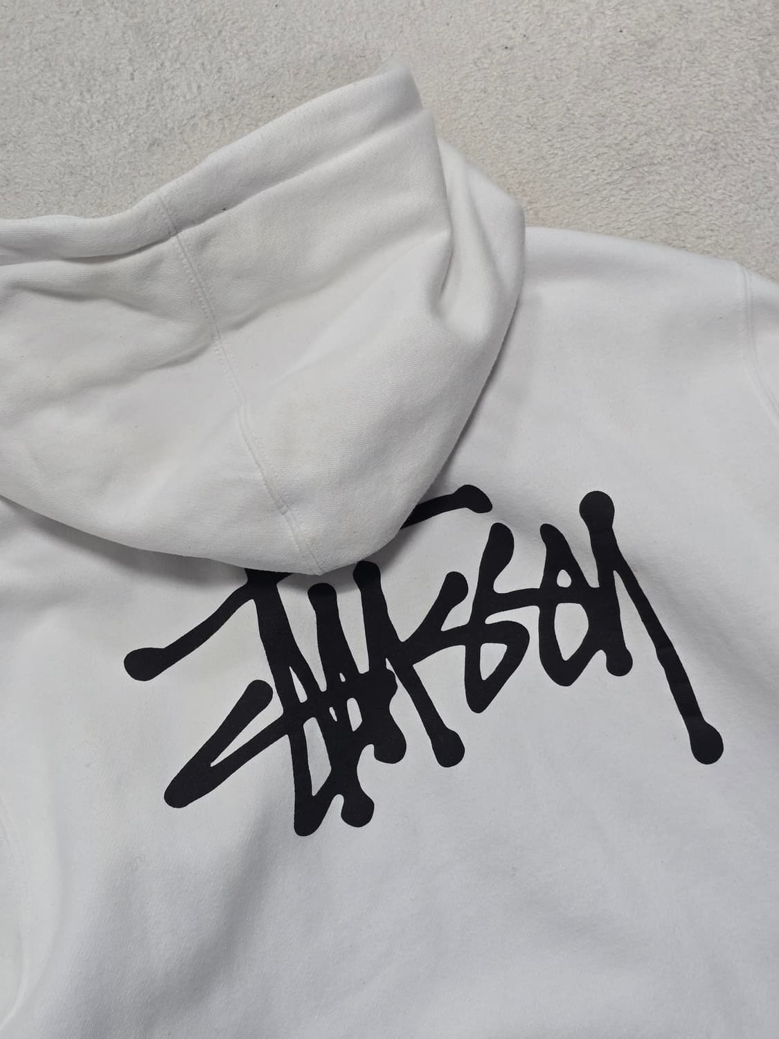 스투시 베이직 후드티셔츠 화이트 L 상품이미지4