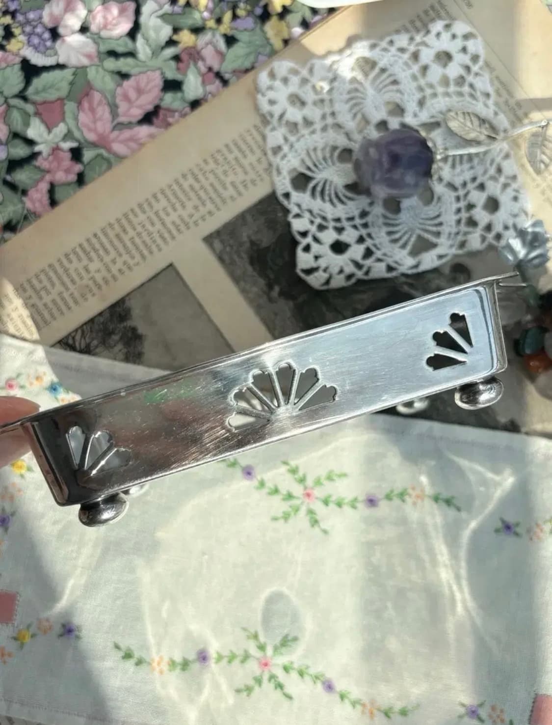 영국 셰필드 Mappin&Webb 실버플레이트 사각투각볼 상품이미지4