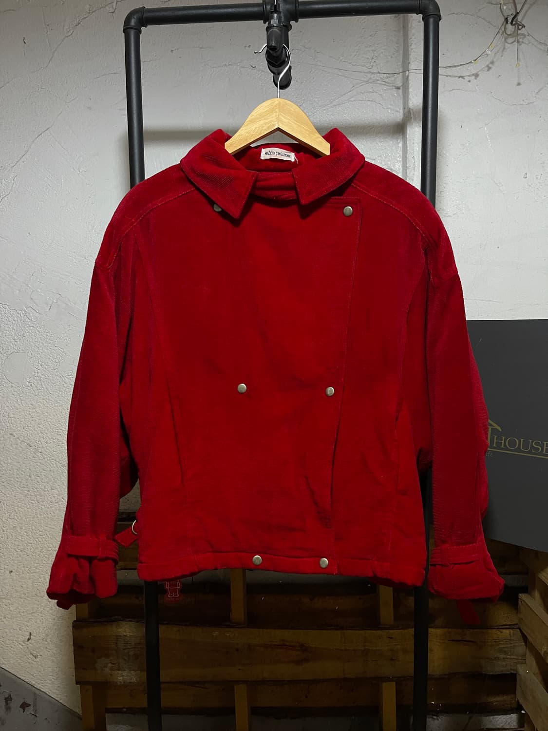 Made in Singapore 딥레드 자켓 상품이미지1