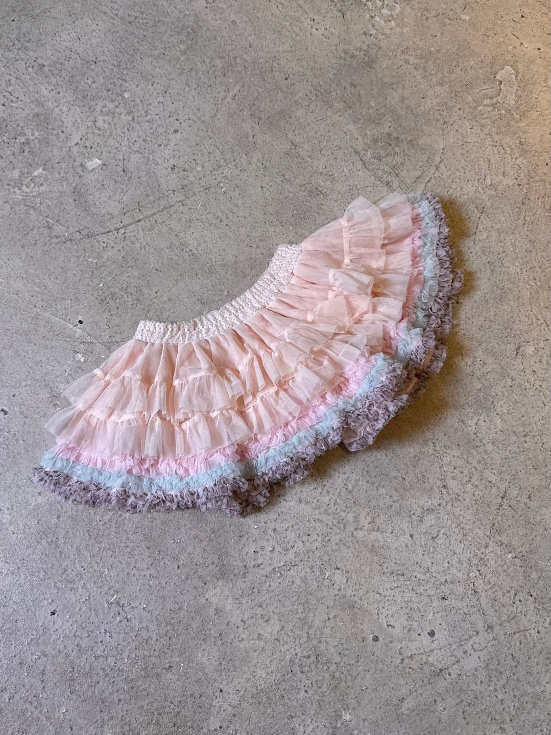 배색 튜튜 스커트 상품이미지1