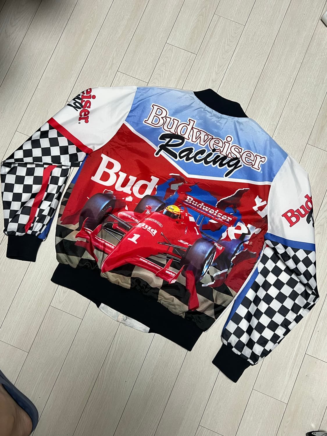 90sChalk Line Budweiser 레이싱 자켓 M사이즈 버드와져 상품이미지6