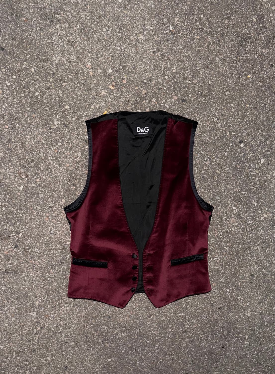 Dolce & Gabbana Velvet Tuxedo Vest 상품이미지3