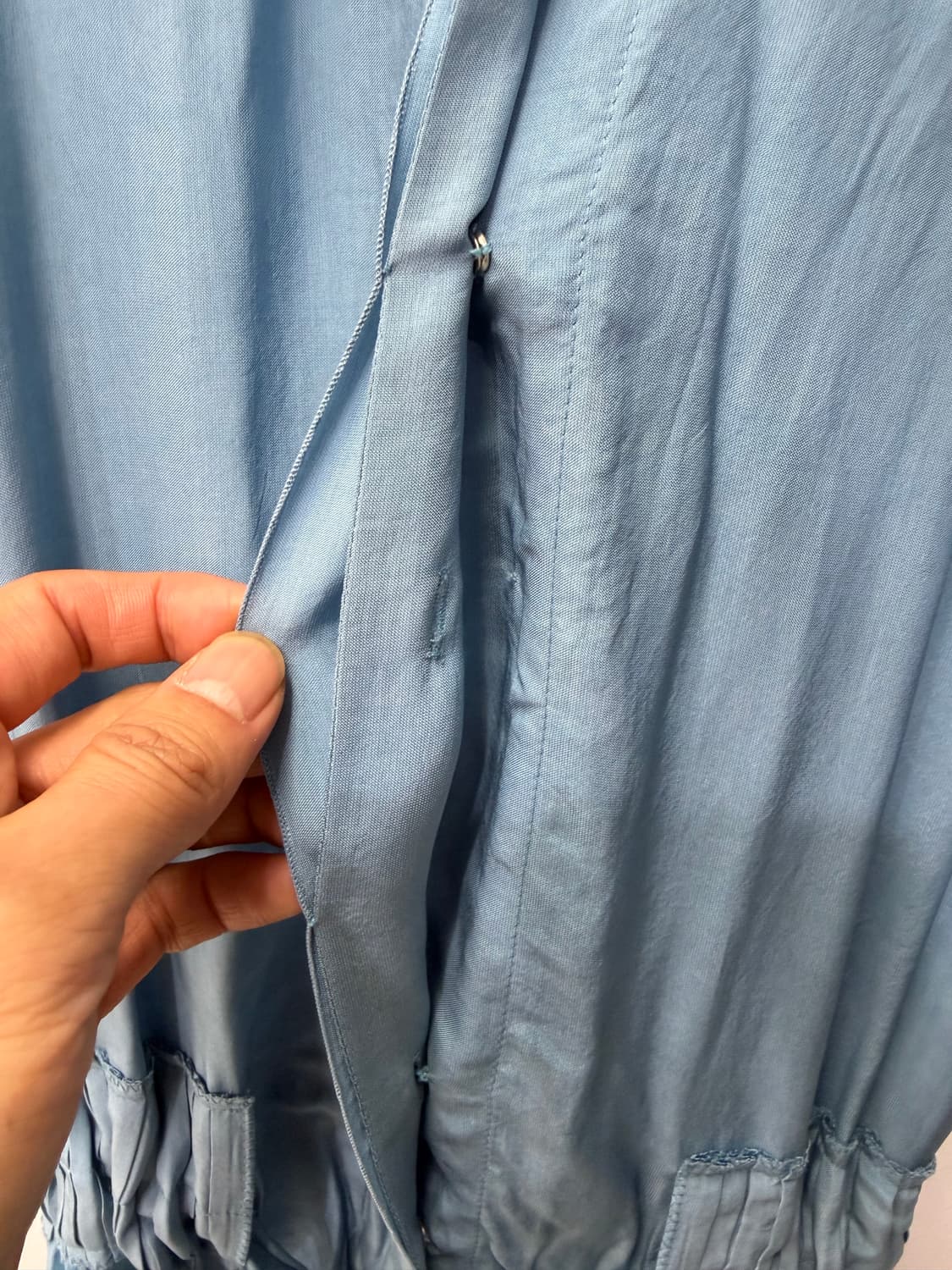 정품) TIME 타임 1993 한섬 블루 랩 롱 원피스 82 상품이미지5