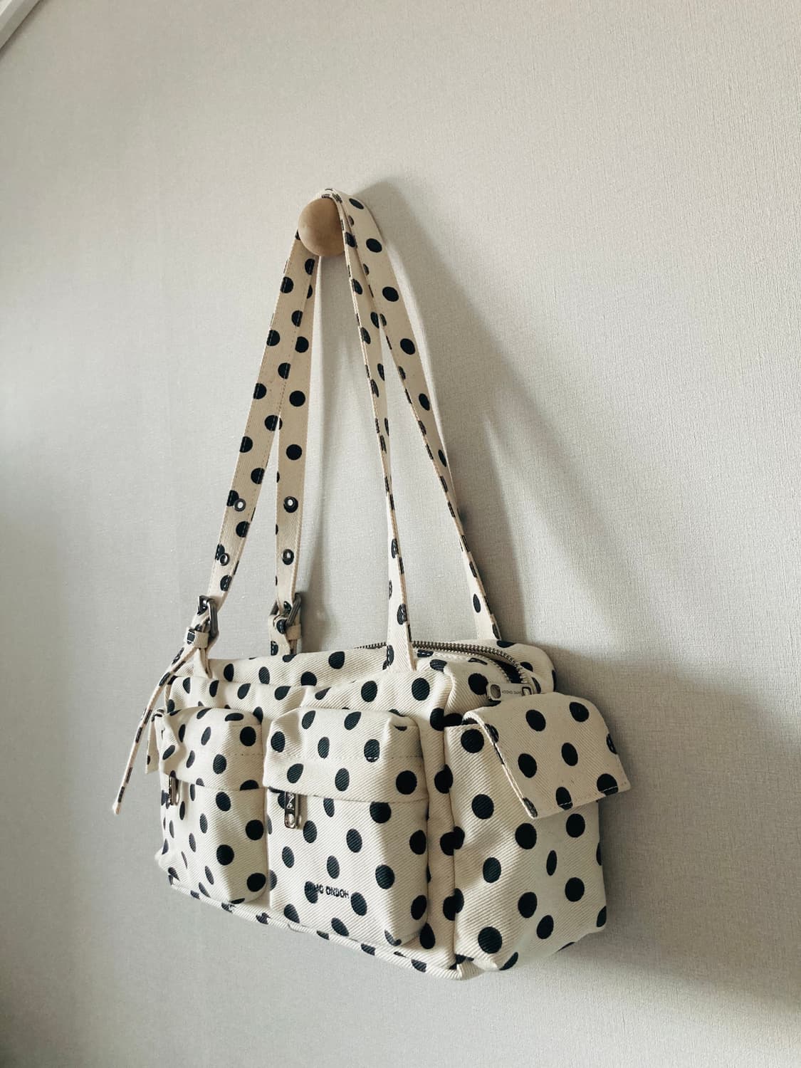 세이모온도 포켓 유틸리티백  M small dot 상품이미지9