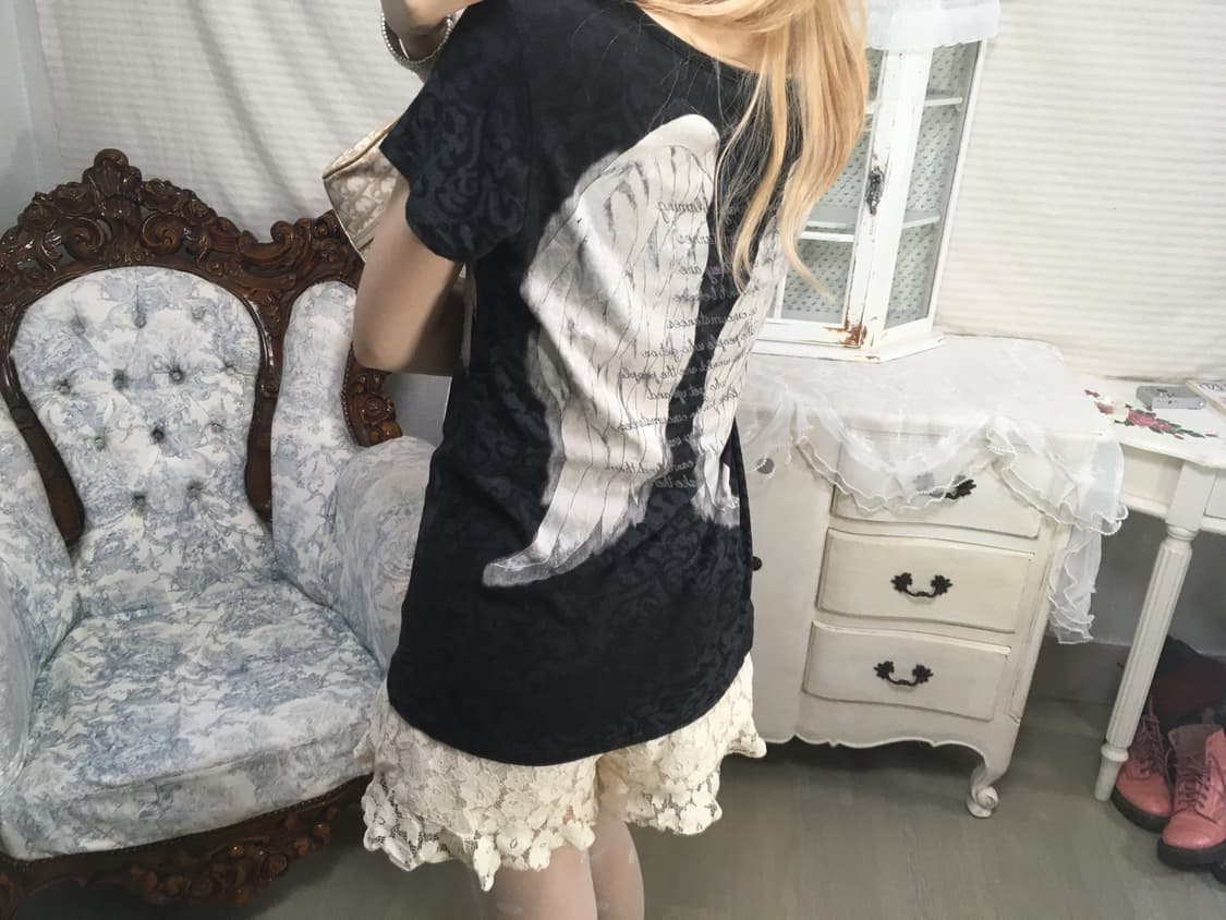 디그딥 펑크 실버 프린팅 티셔츠 상품이미지10