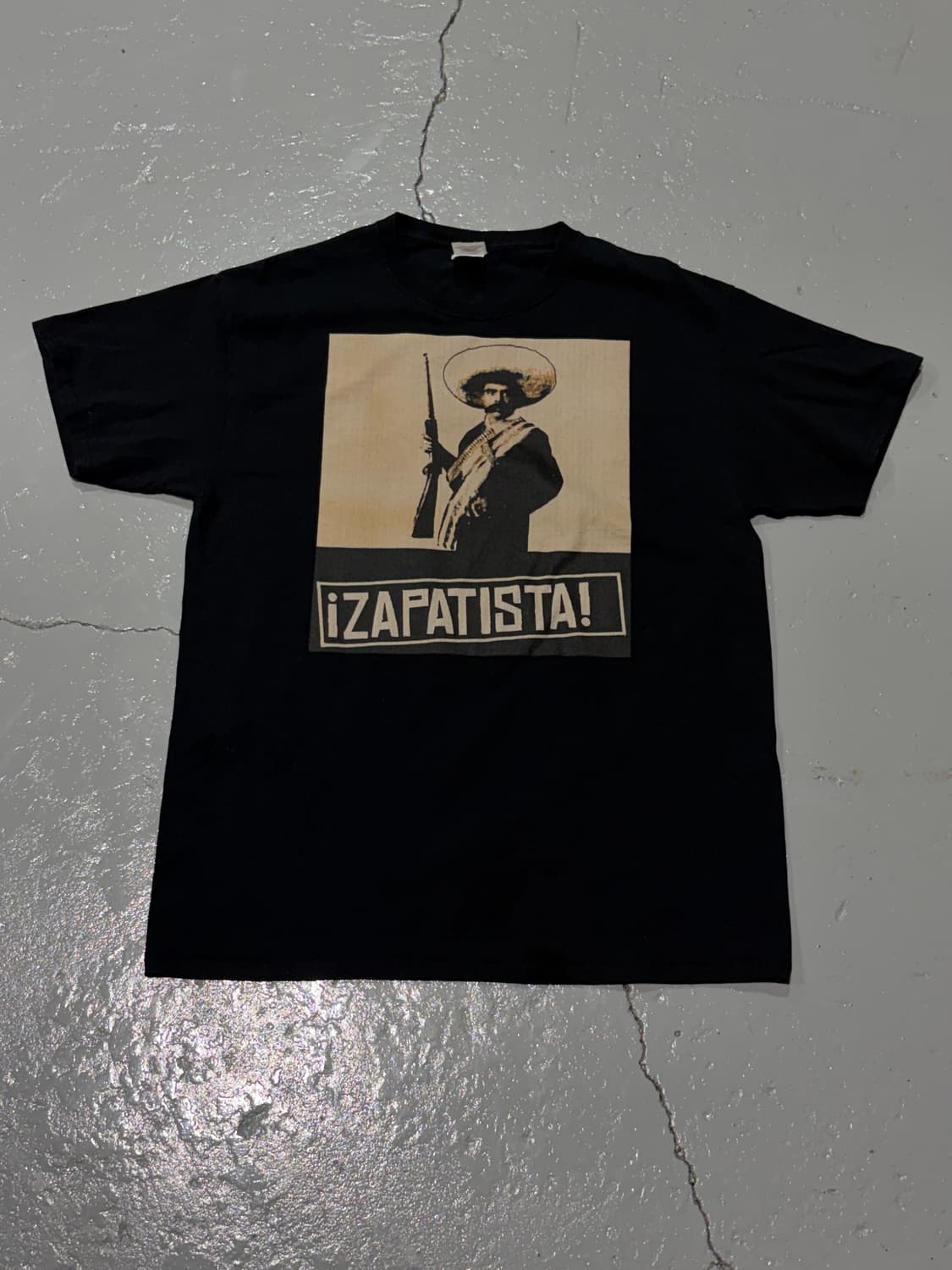 빈티지 Emiliano Zapata 블랙 티셔츠 상품이미지1
