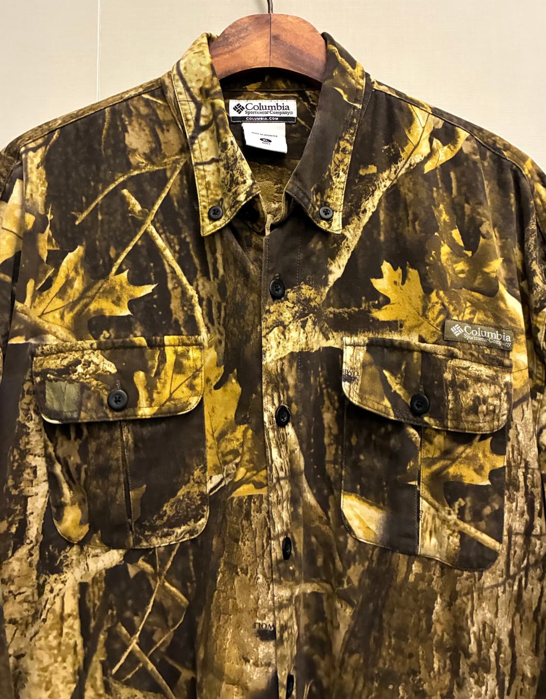 (XL~XXL)컬럼비아 리얼트리 낙엽 코튼 플란넬셔츠 오버핏 상품이미지3