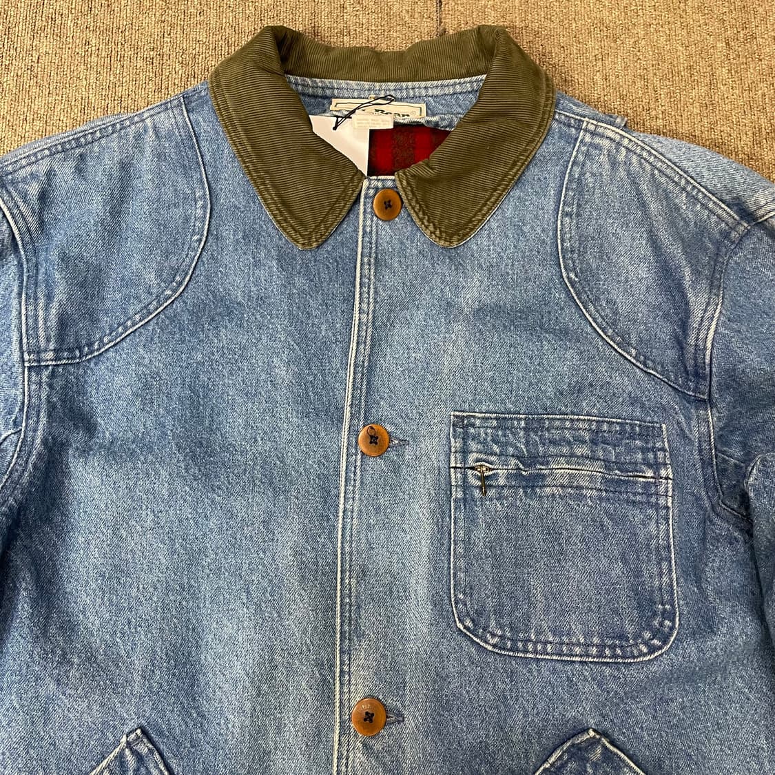  (L) 80s L.L.Bean 엘엘빈 데님 헌팅 자켓 상품이미지2