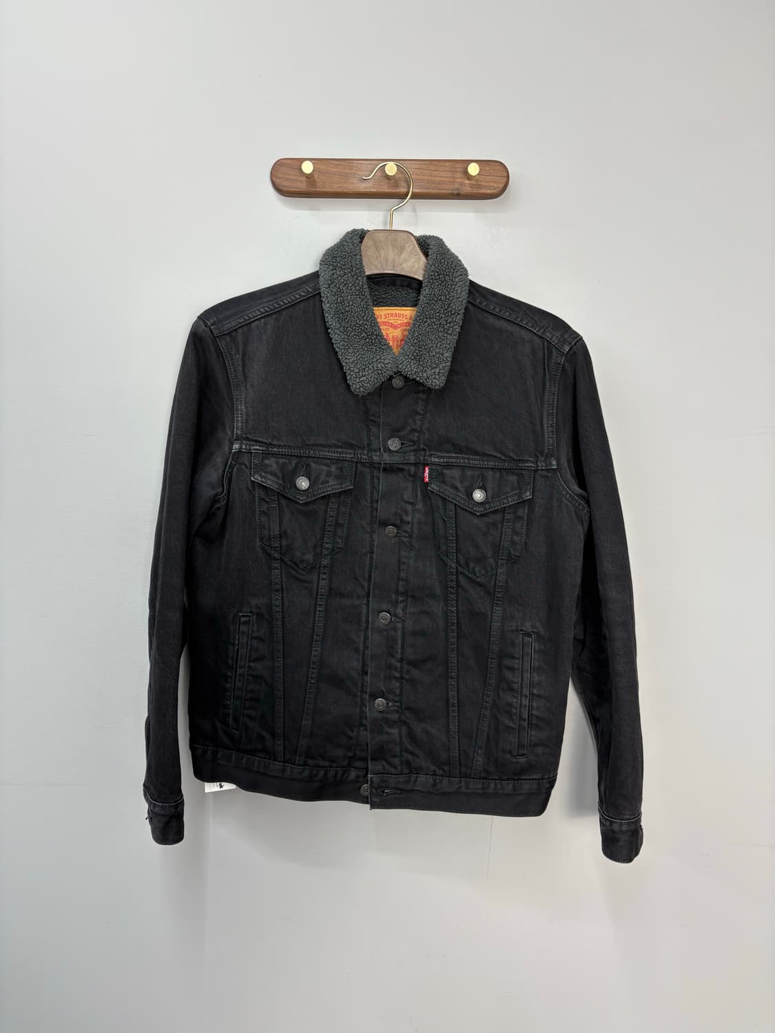리바이스 블랙 쉐르파 트러커 데님 자켓 A2747 상품이미지2
