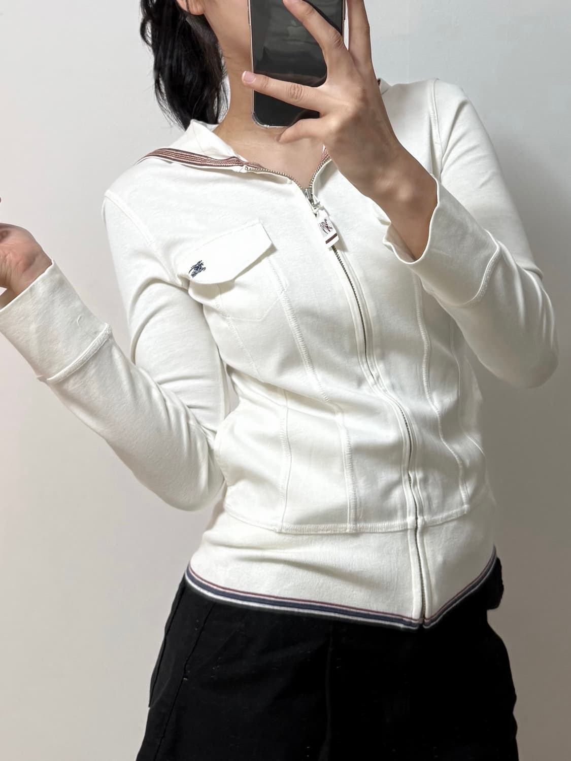 버버리 기마로고 후드 집업 상품이미지1