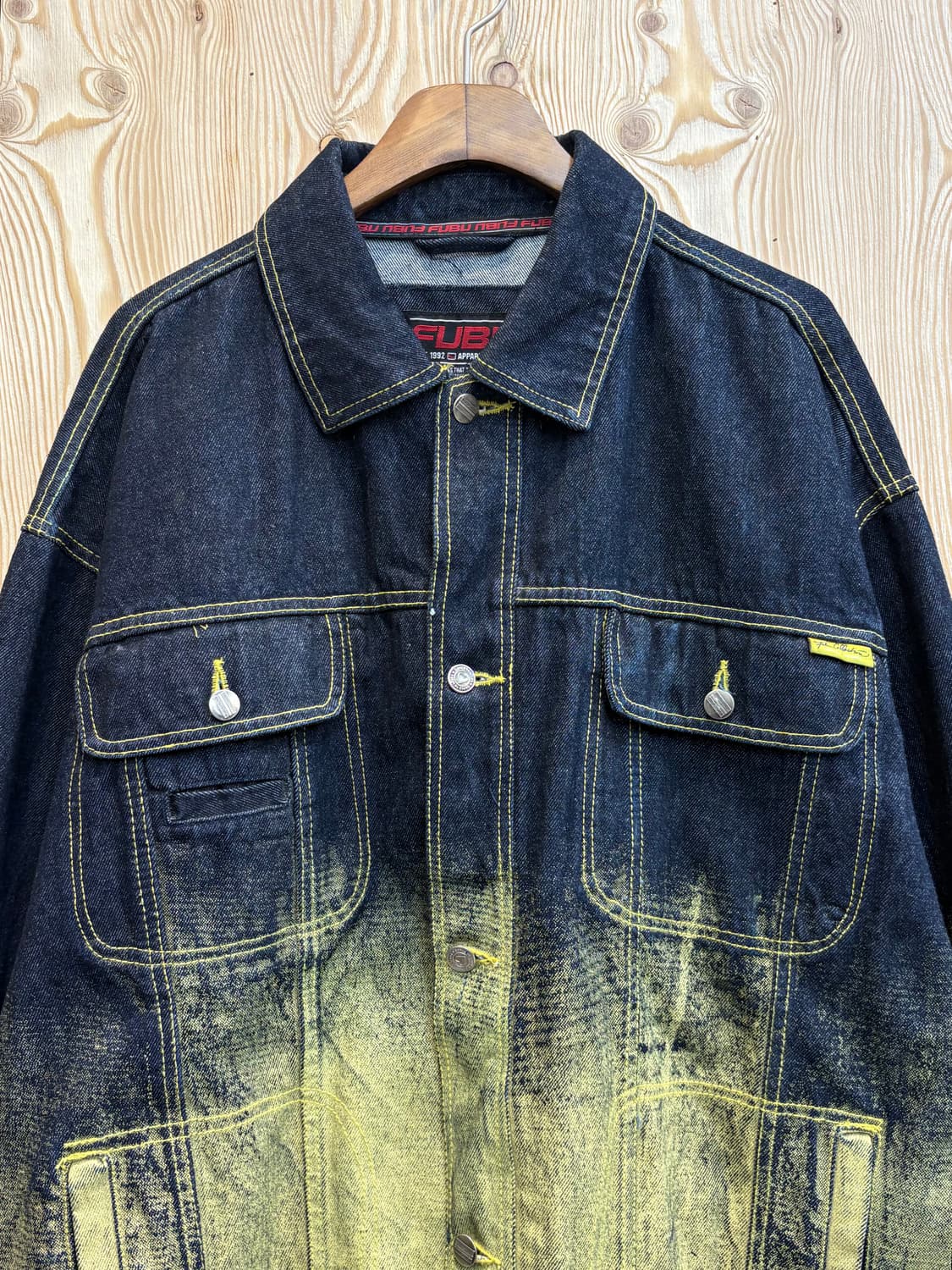 후부 프린팅 코팅 데님자켓 상품이미지3