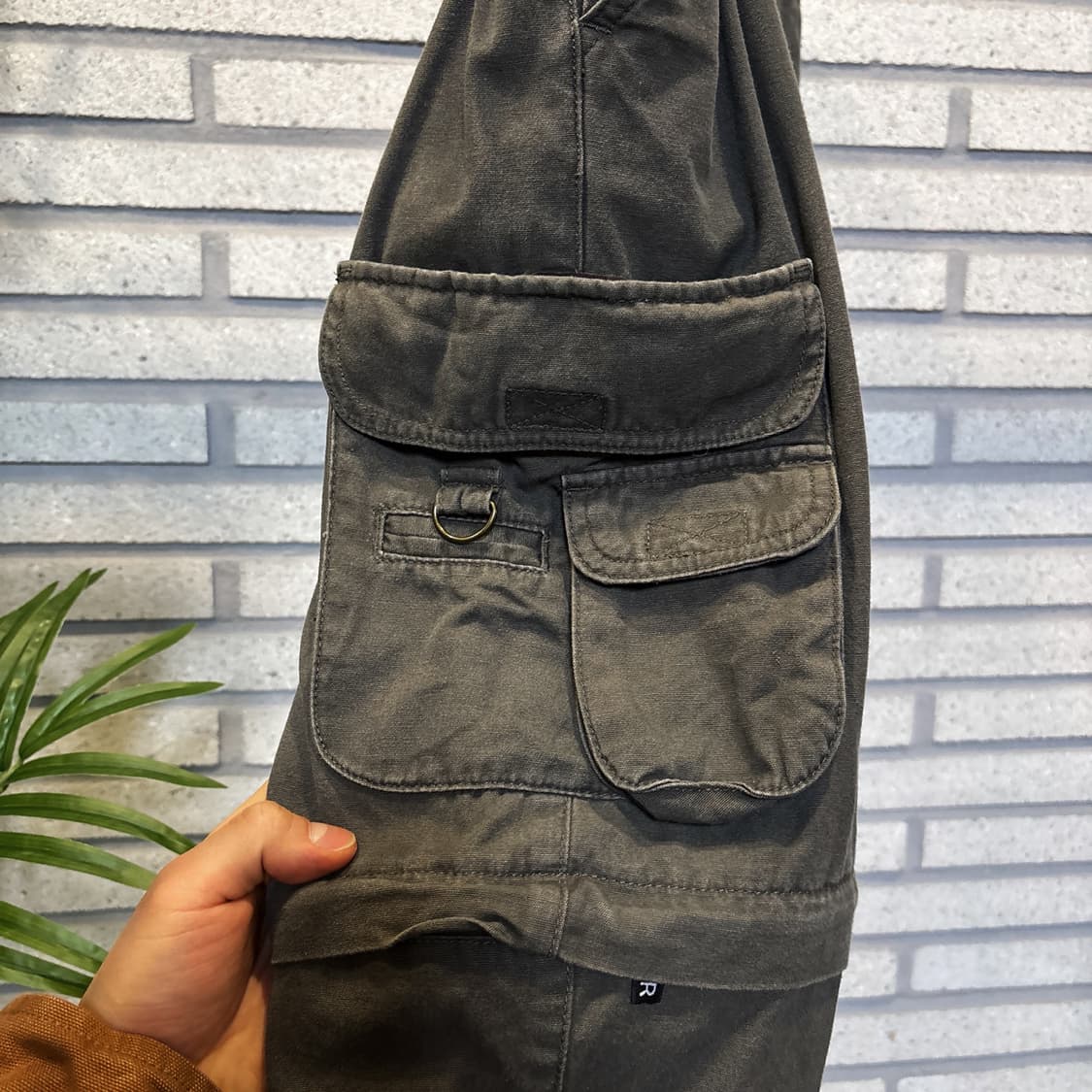 WINDRIVER 아웃도어 컨버터블 카고팬츠 투웨이 유틸포켓 디테일 카키 상품이미지6