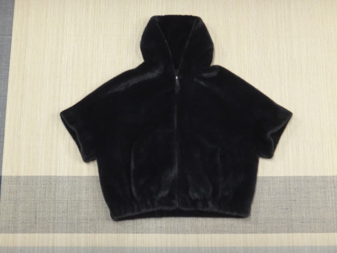 (66) 리오벨 여성 Faux 밍크 케이프 반후드 재킷 상품이미지3