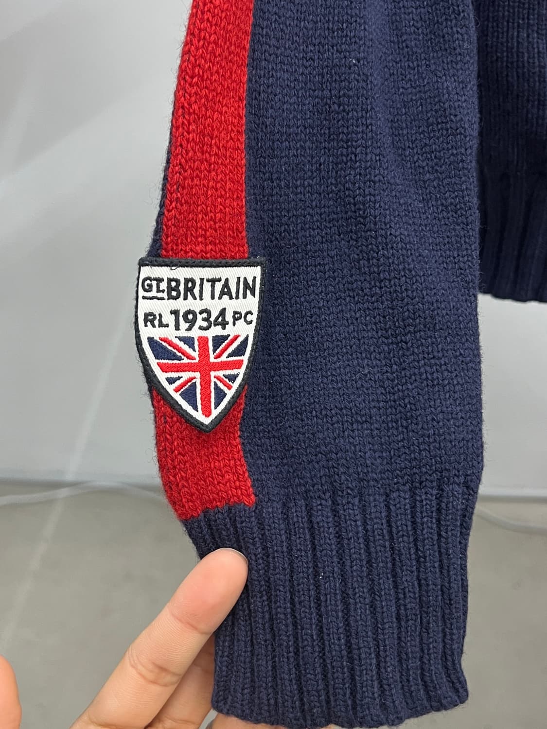 폴로랄프로렌 램스울 브리튼 빅포니 니트집업 상품이미지3