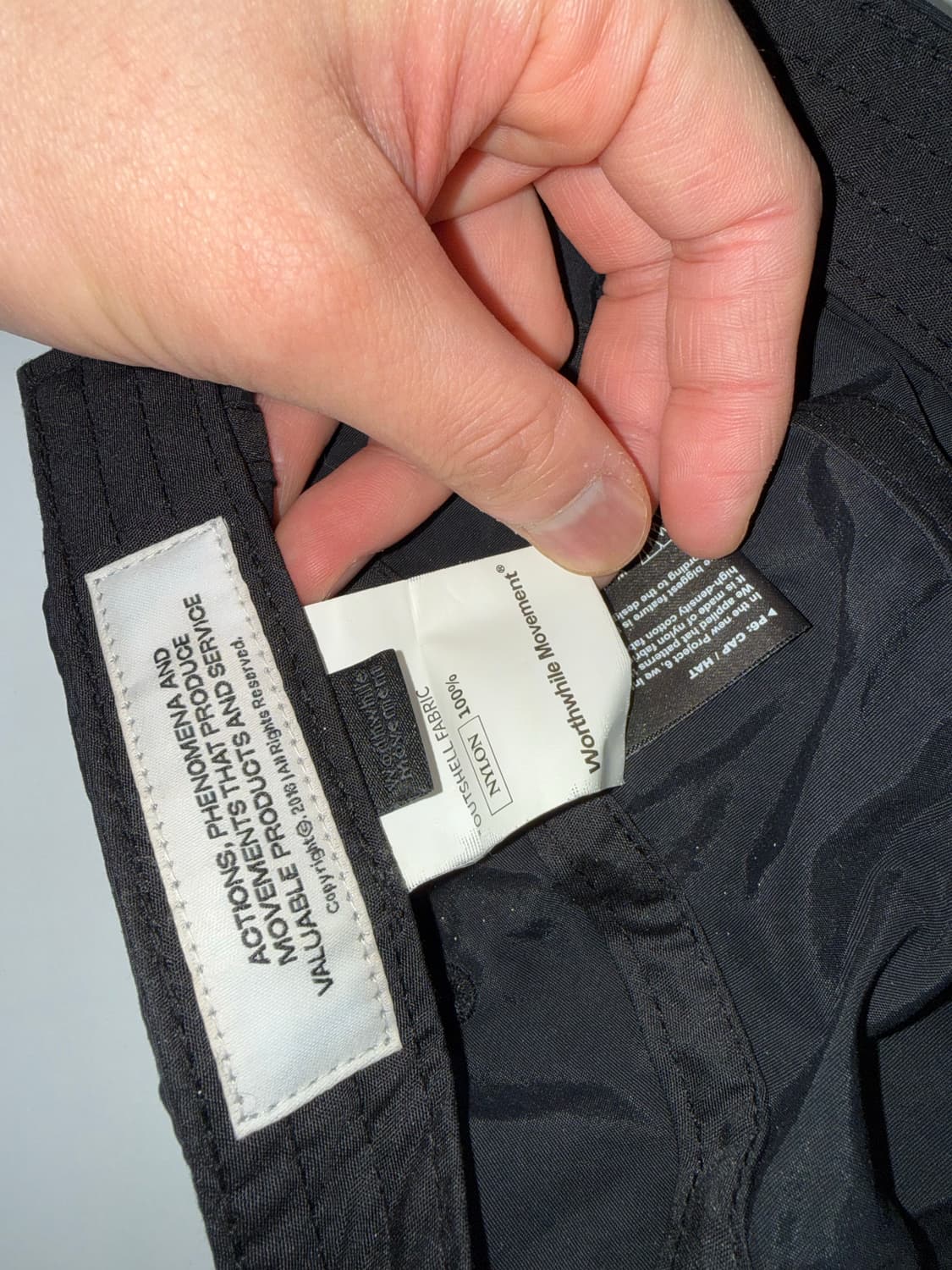 Worthwhile Movement Hiker Cap 블랙 상품이미지3