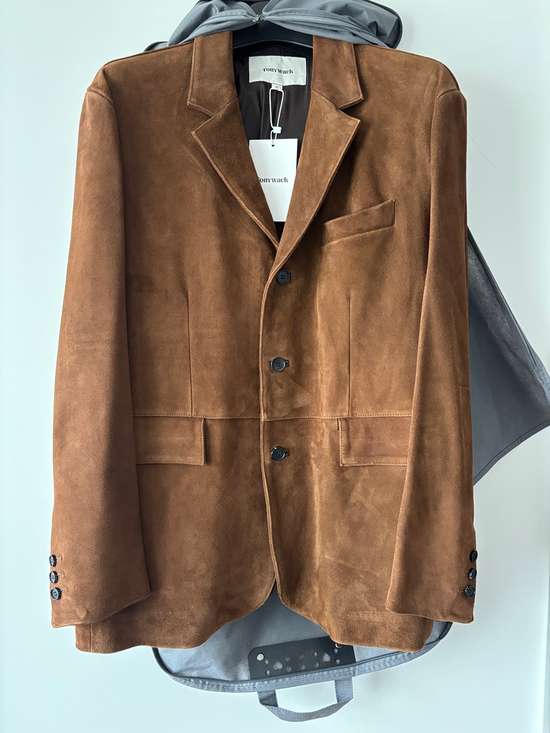 [XL] 토니웩 스웨이드 테일러드 자켓 카멜 상품이미지5