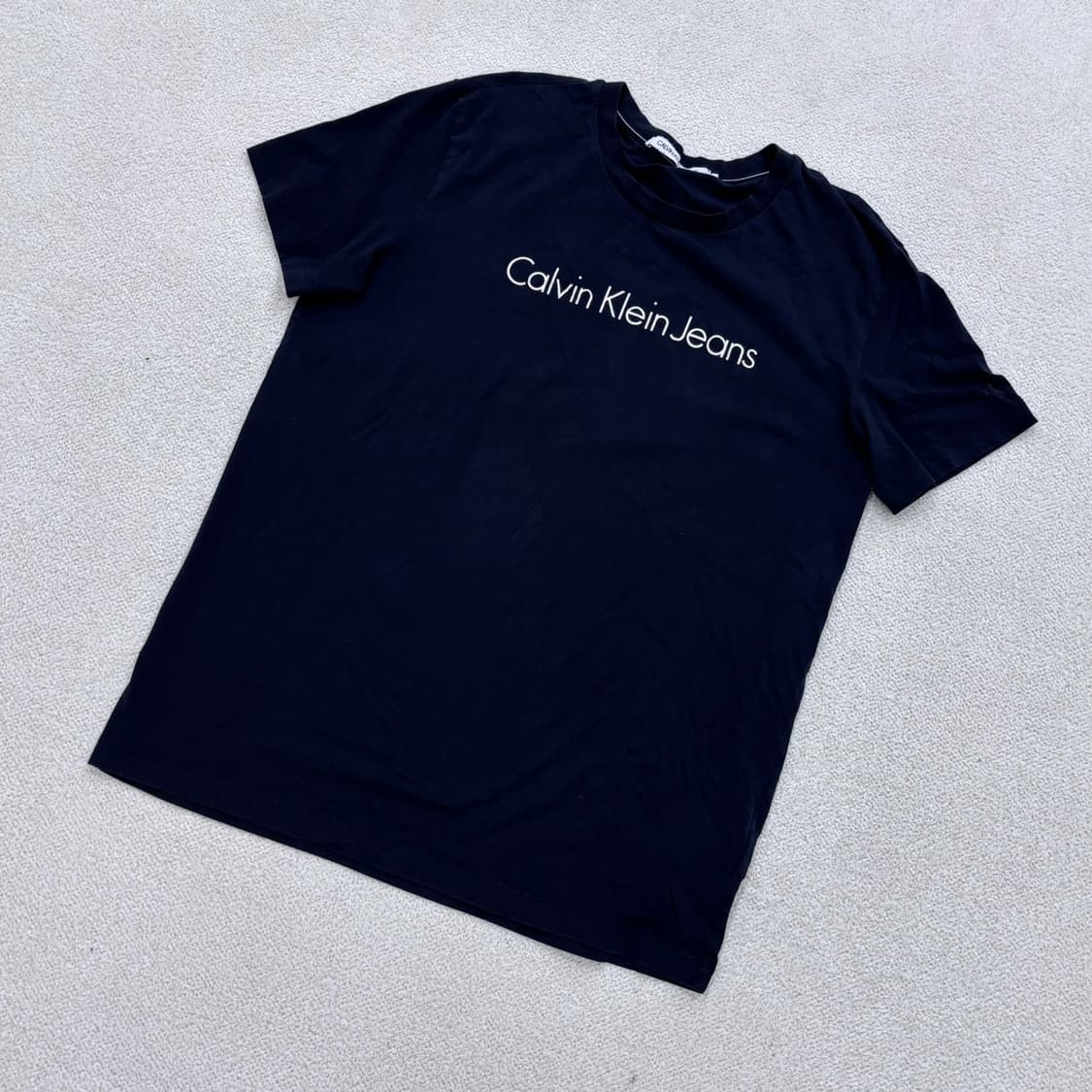 XL 캘빈클라인 빅로고 반팔 티셔츠 0410E 상품이미지1