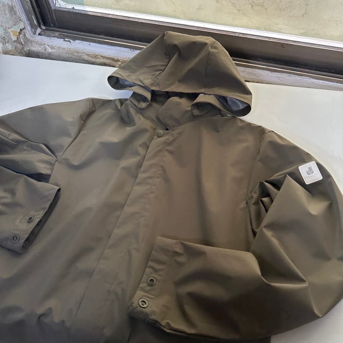 S-M 95 도이터 카키 등산 후디 레인바람막이 자켓 상품이미지1