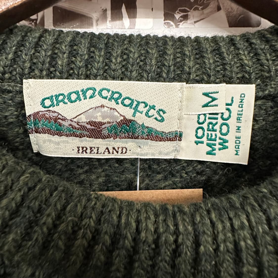 아란 크래프크 피셔맨 울 스웨터 상품이미지3