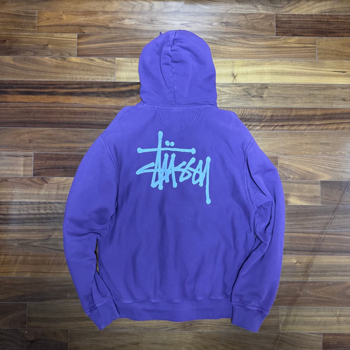 스투시 피그먼트 후드 퍼플 xl 상품이미지3