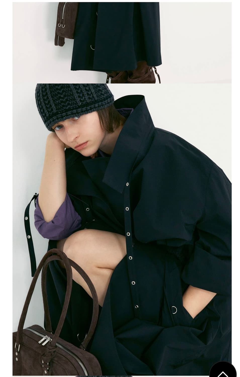 로우클래식 JAQUARD KNIT BEANIE_CHARCOAL 상품이미지2