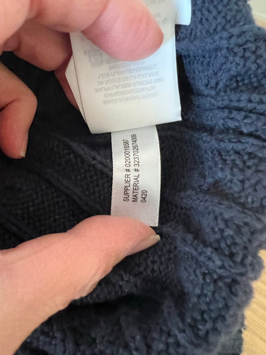 POLO  RALPH  LAUREN 네이비색 케이블 니트 상품이미지8