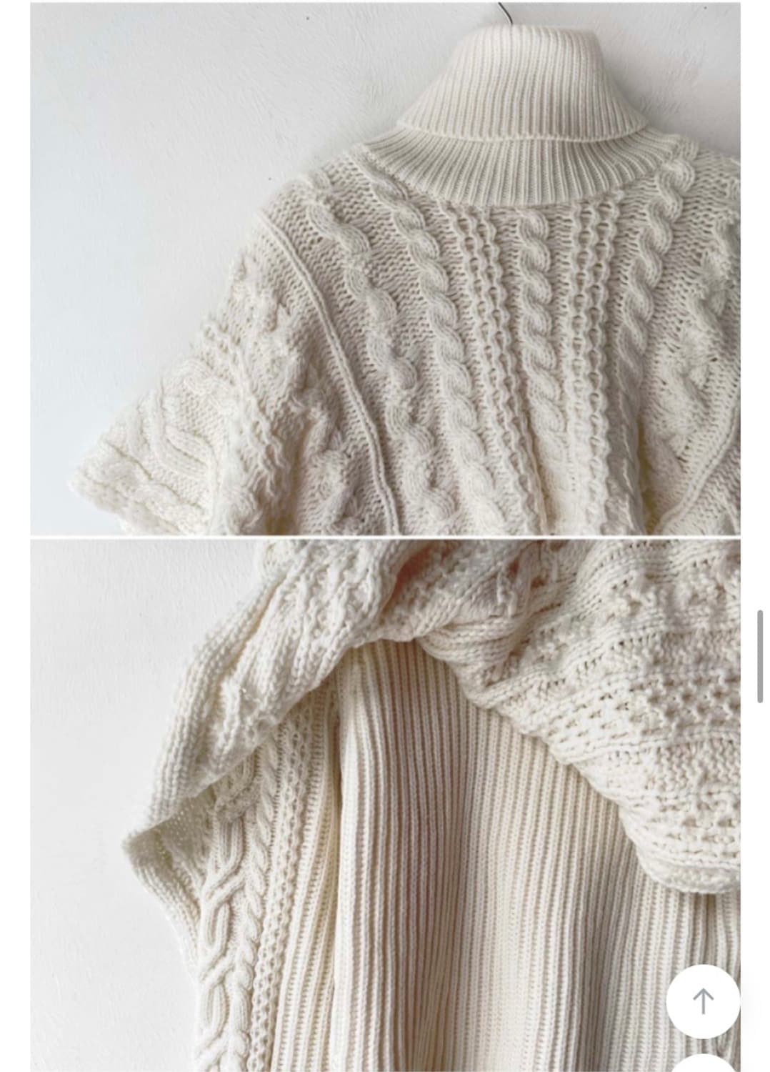 김아홉 케이프 니트 (아이보리) 상품이미지6