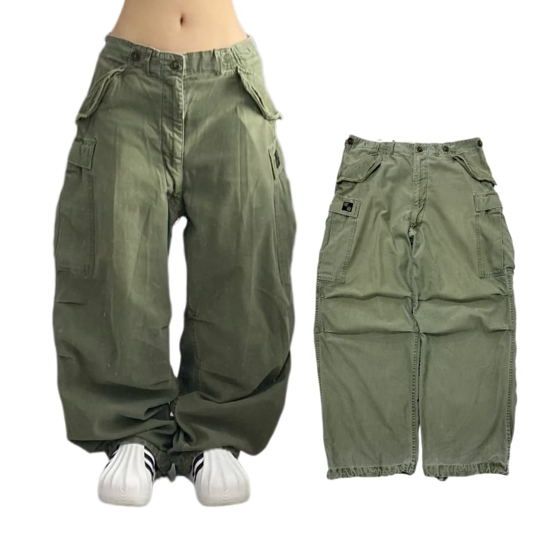 밀리터리 탄창 와이드 빈티지 카고팬츠 상품이미지1