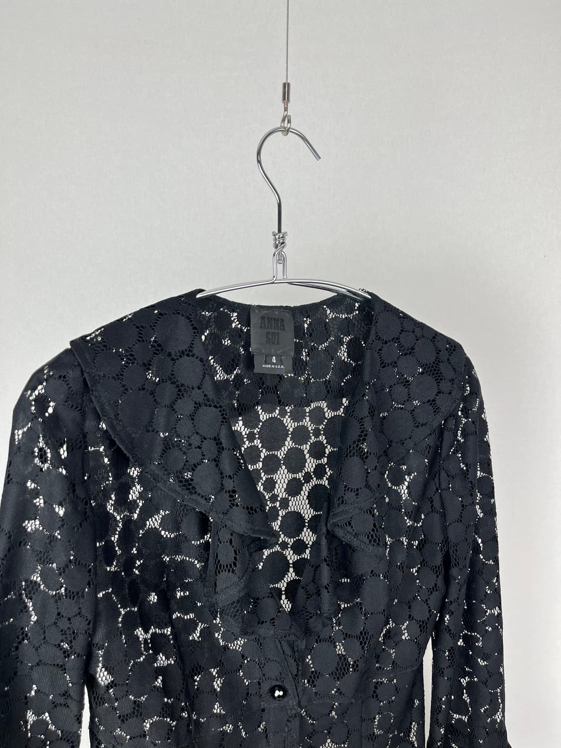 Anna Sui 도트 시스루 롱 가디건  상품이미지2