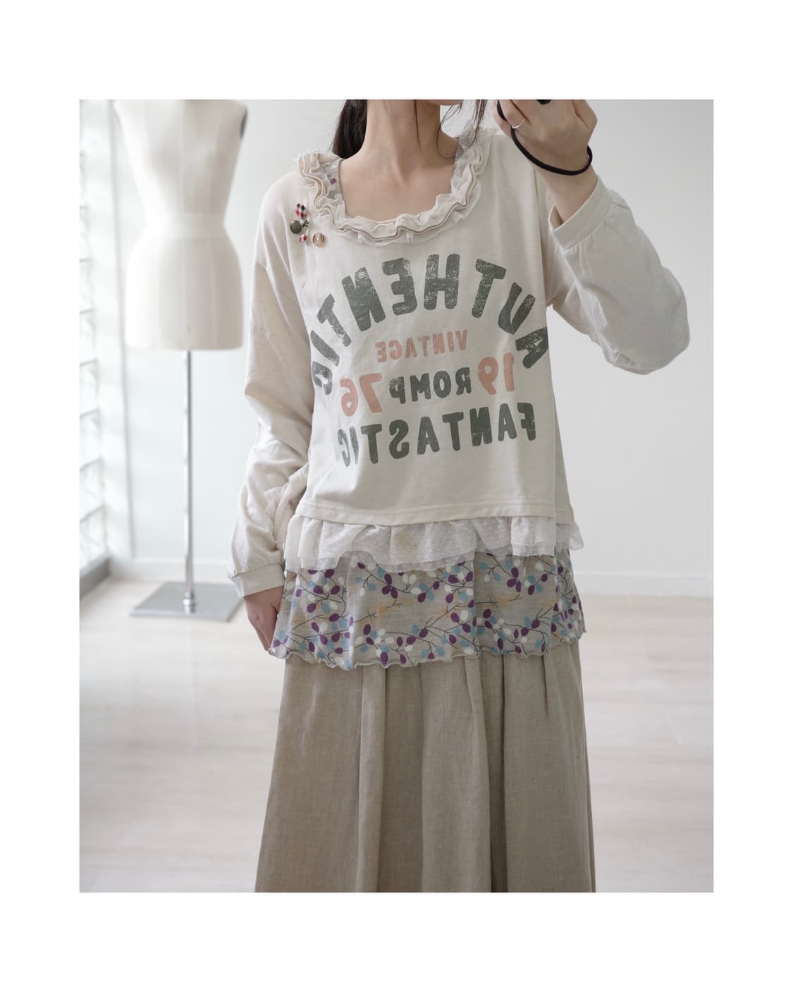  Vintage authentic frill top 상품이미지4