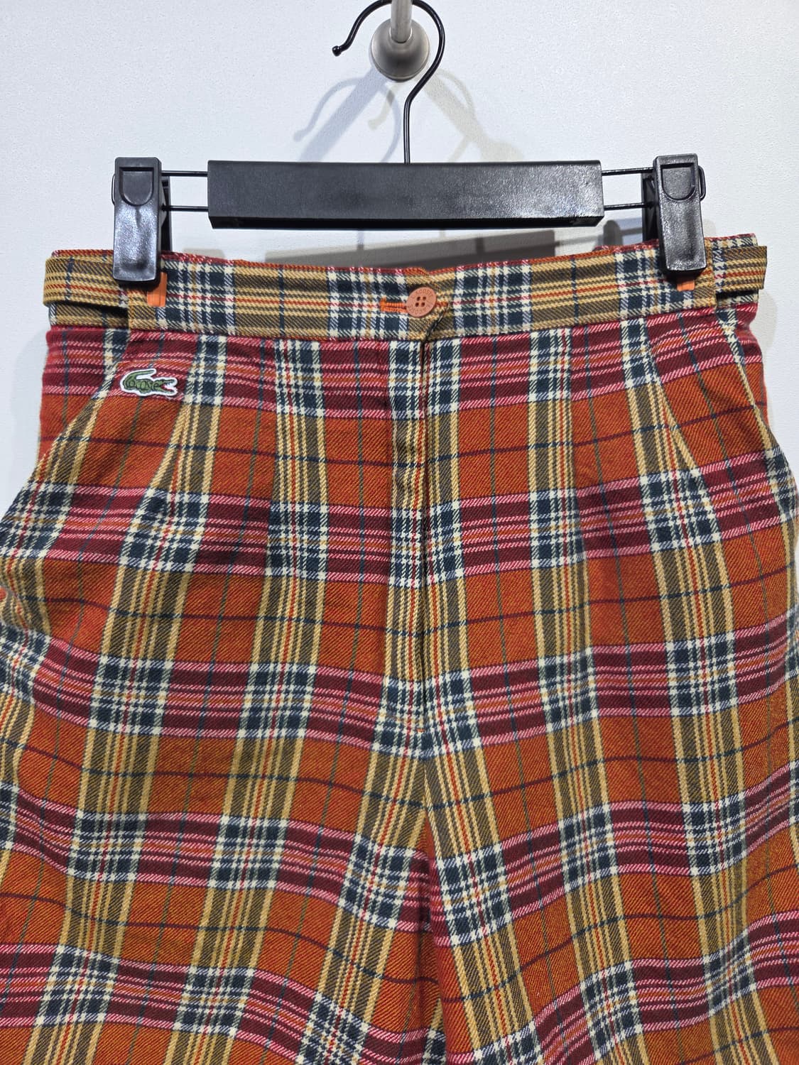 라코스테 빈티지 울 타탄체크 반바지 상품이미지3