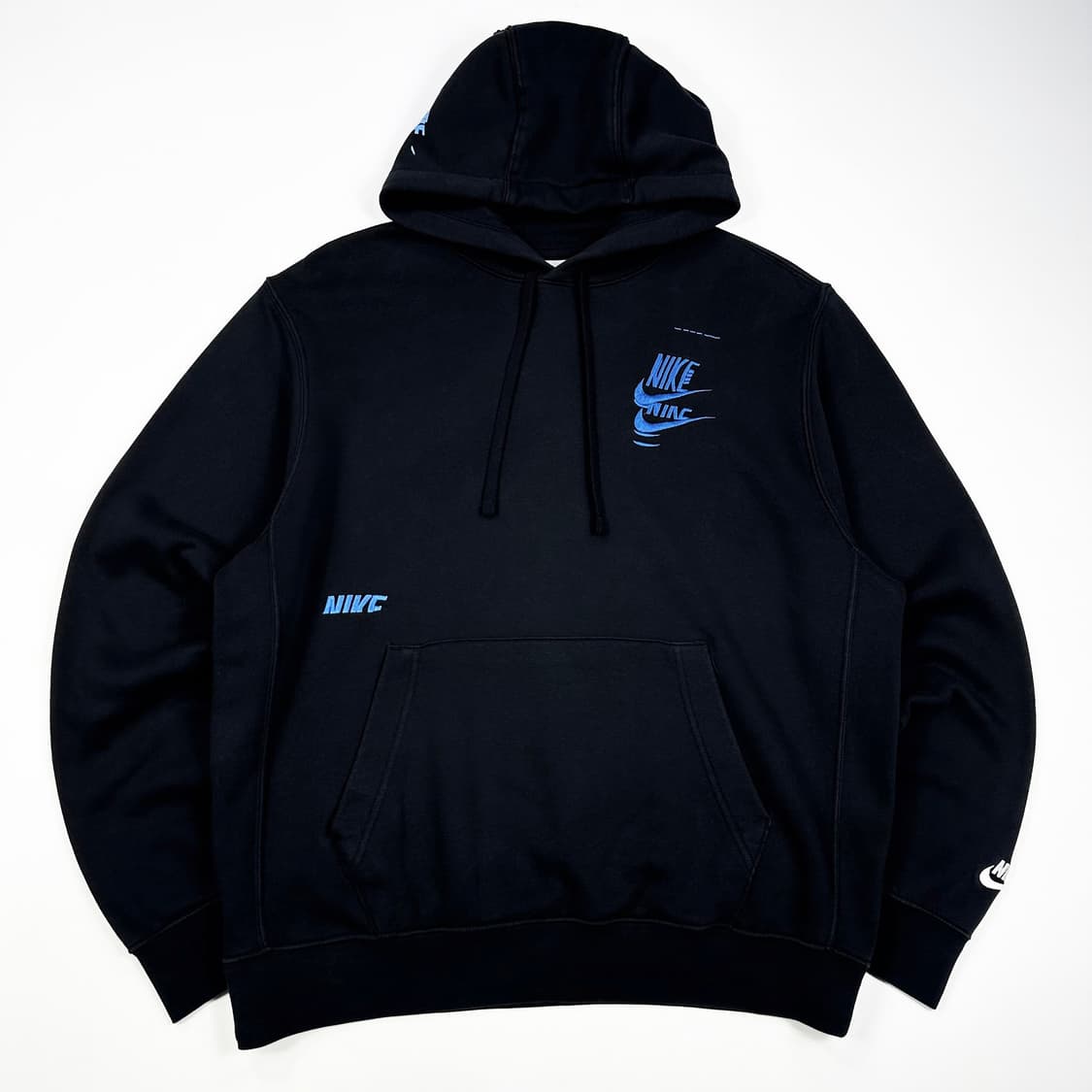 나이키 멀티 스우시 블랙 후드티 (L) 상품이미지2