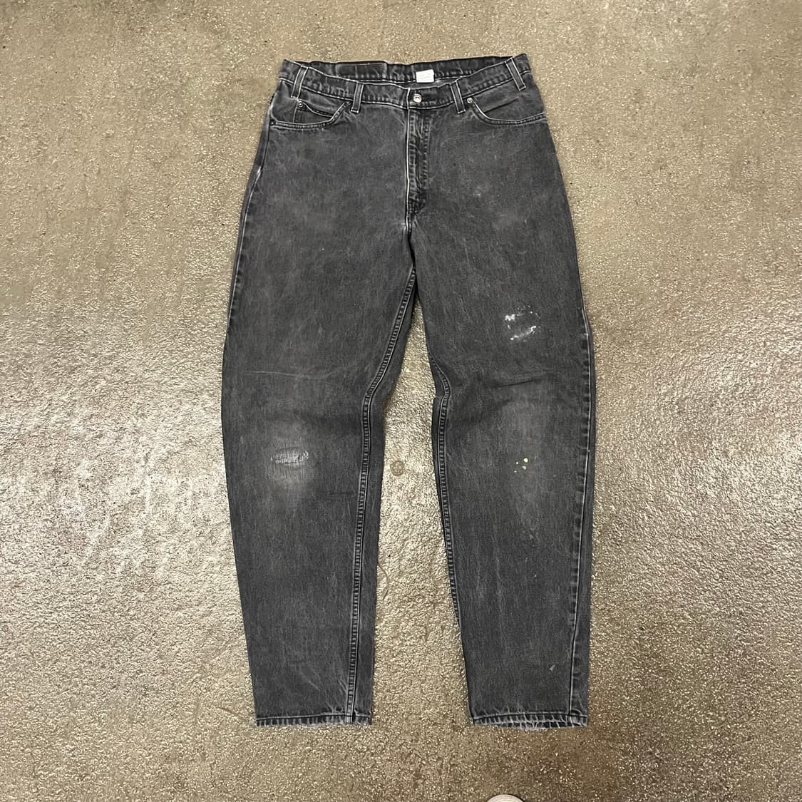 90s 리바이스560 오렌지탭 블랙진 (35“) 상품이미지2