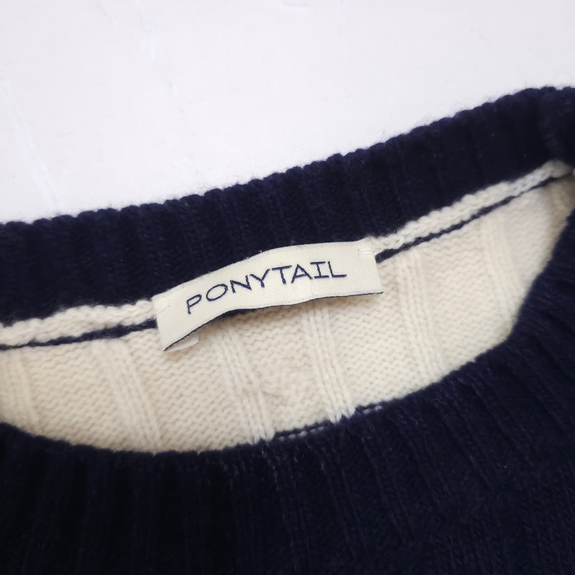 포니테일 스트라이프 니트 상품이미지4