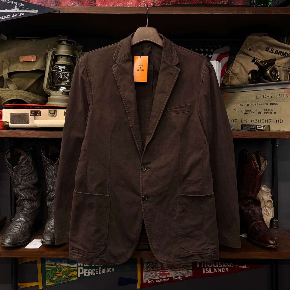 90s 폴로 랄프로렌 US NAVY 미 해군 밀리터리 복각 피코트 상품이미지1